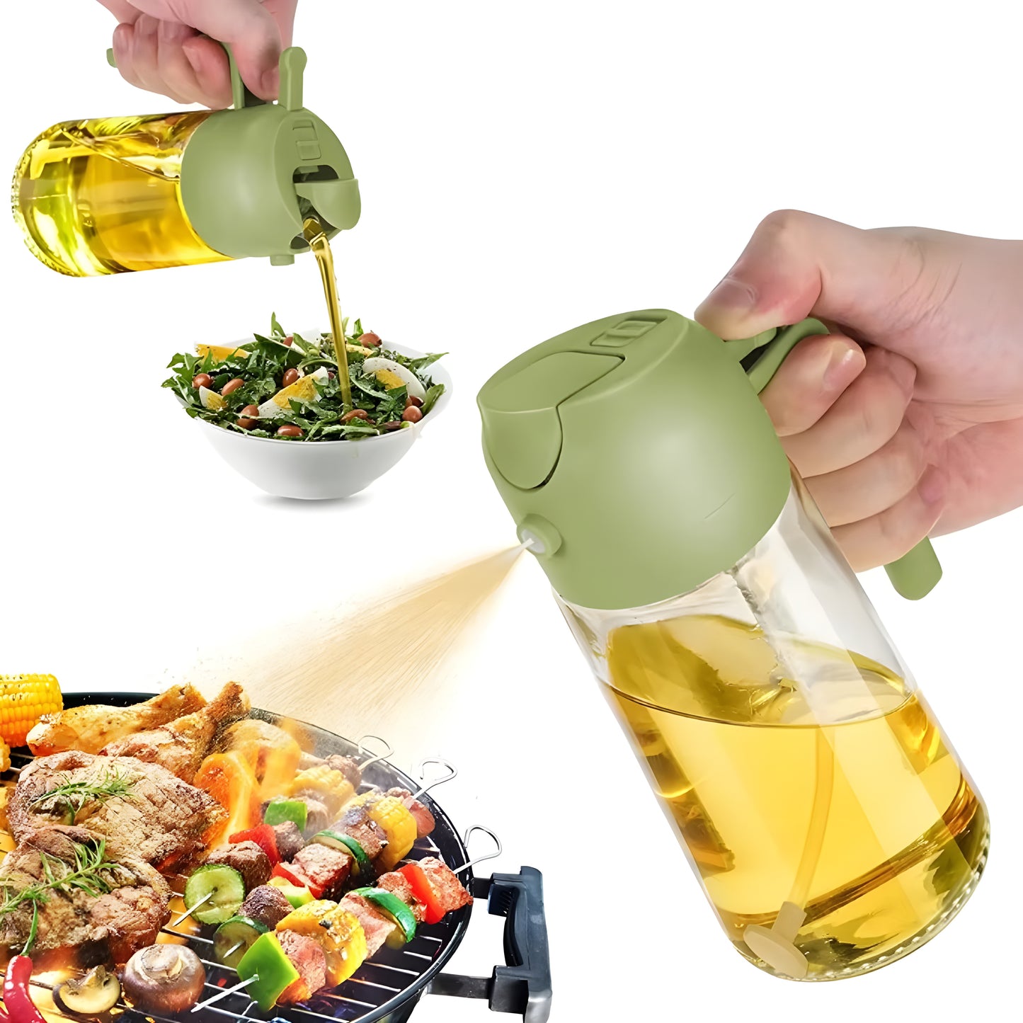 OilSpray Pro™ De revolutionaire 2-in-1 oliespuitfles