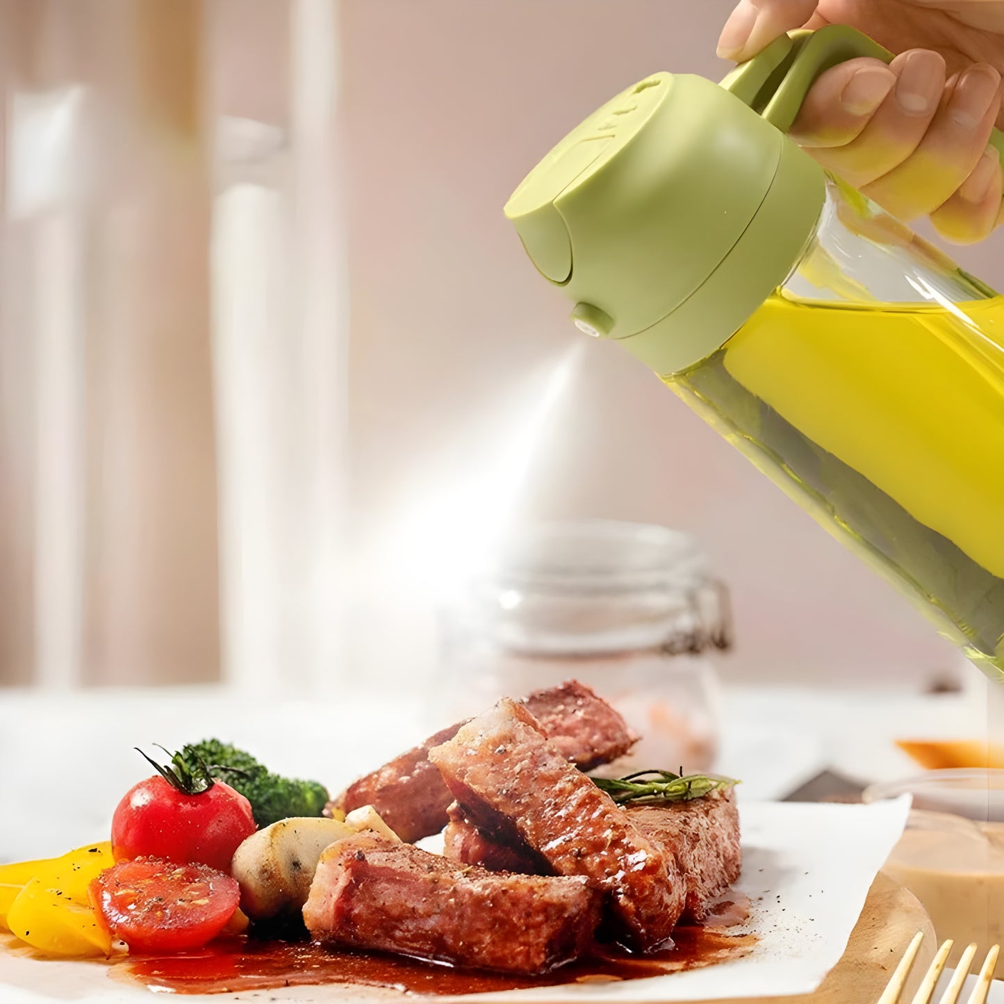 OilSpray Pro™ De revolutionaire 2-in-1 oliespuitfles
