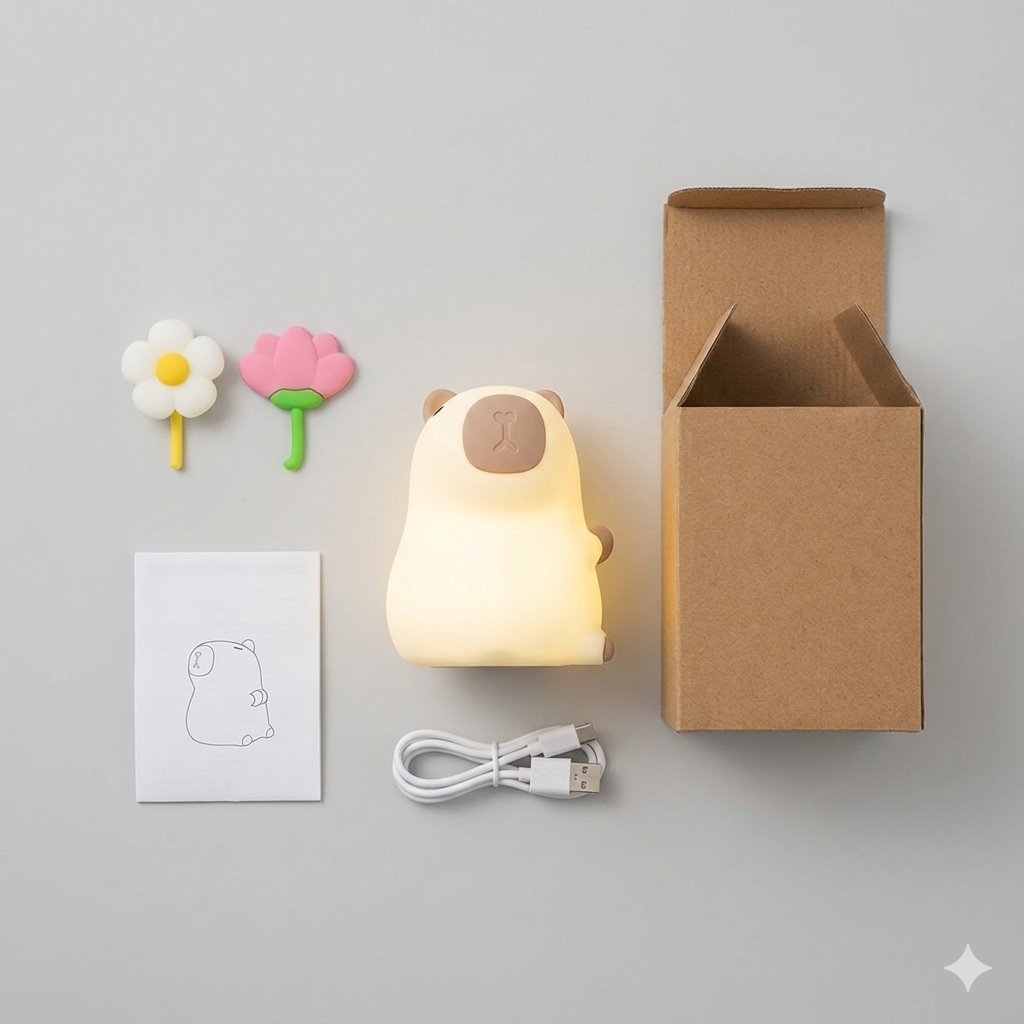 CapyBuddy™ Siliconen Nachtlamp